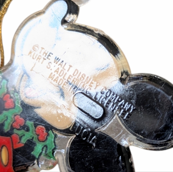 Vintage Disney Kurt Adler Mickey Mouse Christmas Tree Ornaments Set of Four (4) - Picture 12 of 14